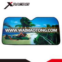 Xracing NM50026168 foldable car front windshield sunshade,foldable cardboard car sunshade,auto cardboard car sunshade