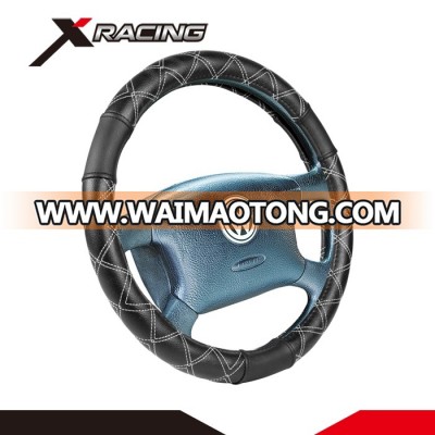 Xracing-NM50028580 new hand sewing Good feature best-selling pvc car steering wheel cover