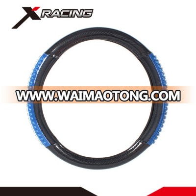 Xracing IAWC008B-L Universal auto accessories custom design your steering wheel cover blue 38cm 15" for car suv